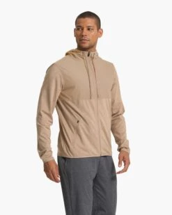 Sunday Element Jacket | Camel Heather -Men's Apparel Shop V215CMH SP23 M ECOMM FLEECE DETAIL 3790 1x1 939a6219 3dd0 4a01 ab24 225855106ba8