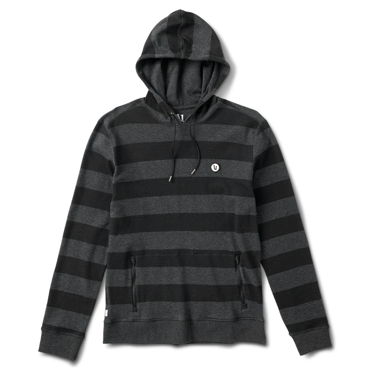 Clark Hoodie | Black-Charcoal Stripe 3 Clark Hoodie | Black-Charcoal Stripe