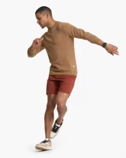 Jeffreys Pullover | Camel Heather -Men's Apparel Shop V218CMH 1882