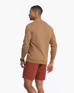 Jeffreys Pullover | Camel Heather -Men's Apparel Shop V218CMH 1916
