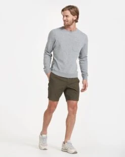 Jeffreys Pullover | Heather Grey -Men's Apparel Shop V218HTG 2079