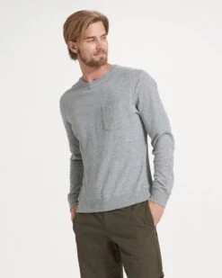 Jeffreys Pullover | Heather Grey -Men's Apparel Shop V218HTG 2113