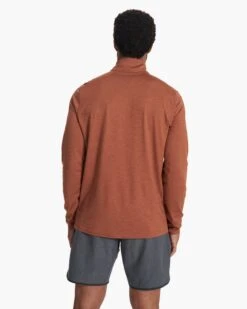 Ease Performance Half Zip | Copper Heather -Men's Apparel Shop V221HCO FA22 M ECOMM FLEECE TOP 2541 1x1 27320ebe 76a5 4ec4 a3d6 72d918a804d3