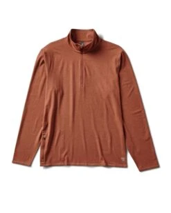 Ease Performance Half Zip | Copper Heather