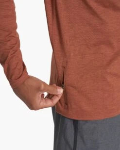 Ease Performance Half Zip | Copper Heather -Men's Apparel Shop V221HCO SP23 M ECOMM FLEECE DETAIL 2577 1x1 4267badd dc1d 4d45 97d6 57f15adced60