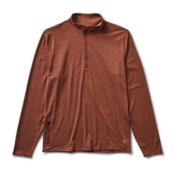 Men's Apparel Shop 29 Ease Performance Half Zip | Dark Terracotta Heather