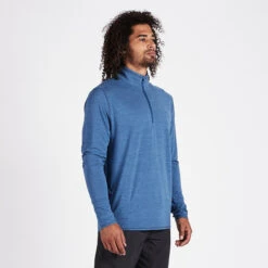 Ease Performance Half Zip | Sea Heather -Men's Apparel Shop V221HSE 4