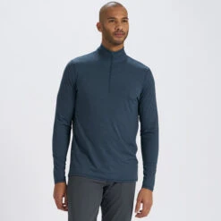 Ease Performance Half Zip | Indigo Heather -Men's Apparel Shop V221HTI 2