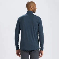 Ease Performance Half Zip | Indigo Heather -Men's Apparel Shop V221HTI 3