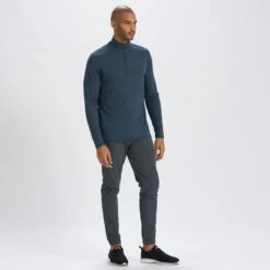 Ease Performance Half Zip | Indigo Heather -Men's Apparel Shop V221HTI 4
