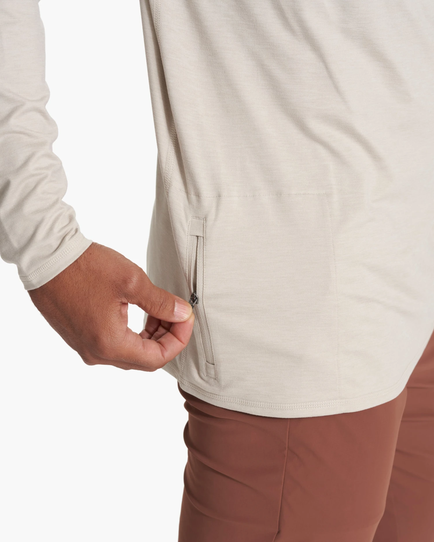 Ease Performance Half Zip | Suede Heather 5 Ease Performance Half Zip | Suede Heather - Image 3