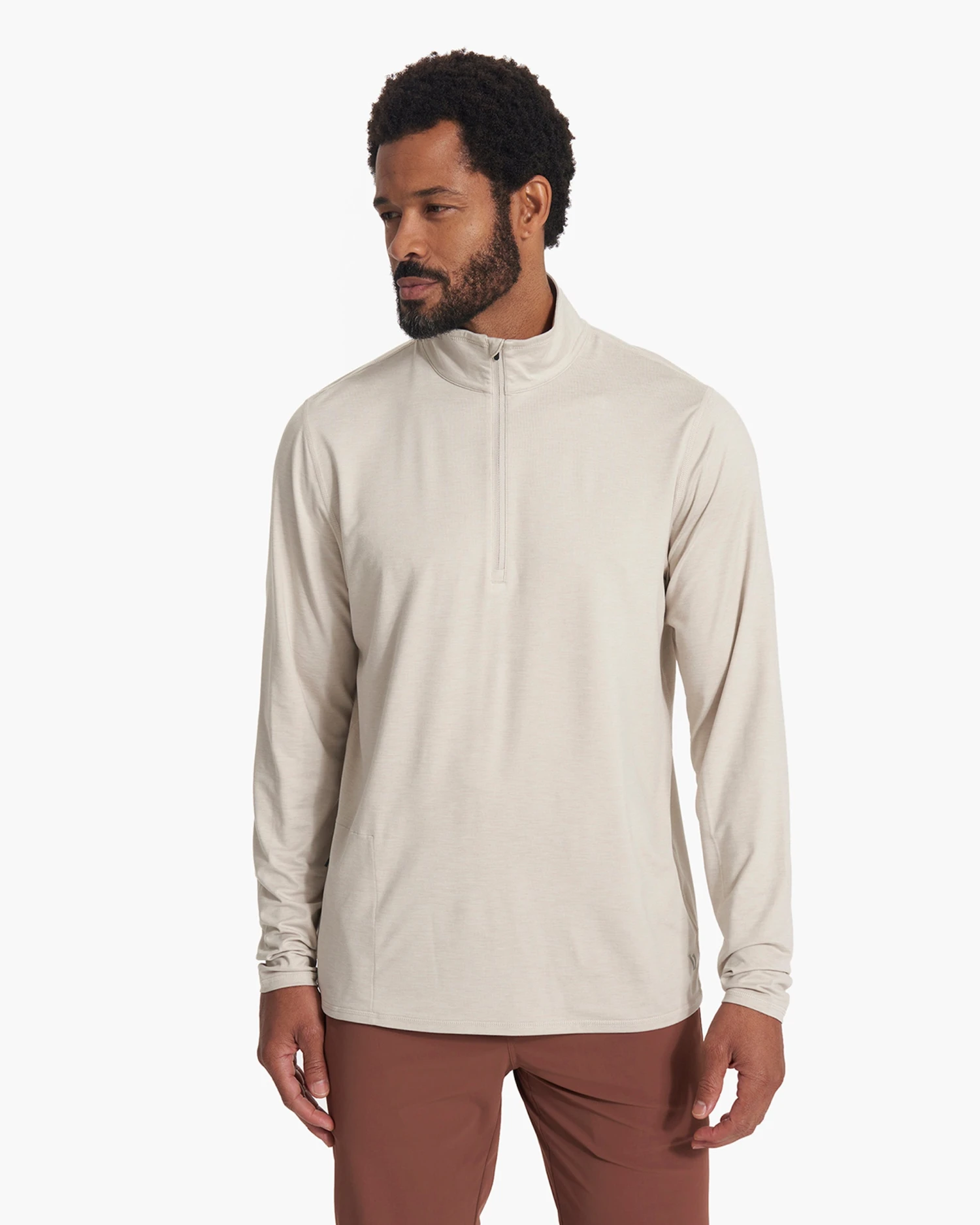 Ease Performance Half Zip | Suede Heather 4 Ease Performance Half Zip | Suede Heather - Image 2