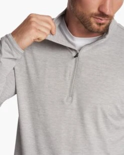 Ease Performance Half Zip | Light Heather Grey -Men's Apparel Shop V221LHG 3 1334b95d bd2a 4d42 945d ca898b66d6a2
