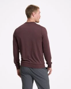 Ponto Performance Crew | Chestnut Heather -Men's Apparel Shop V224HCH 1943