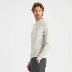 Ponto Performance Crew | Dove Grey Heather -Men's Apparel Shop V224HDG 2