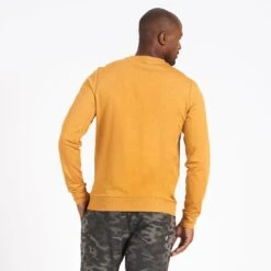 Ponto Performance Crew | Flax Heather -Men's Apparel Shop V224HFL 3