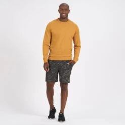 Ponto Performance Crew | Flax Heather -Men's Apparel Shop V224HFL 4