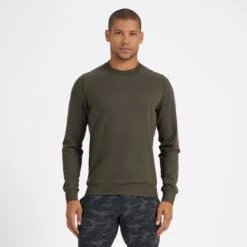 Ponto Performance Crew | Oregano Heather -Men's Apparel Shop V224HOR 1