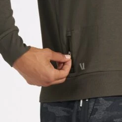 Ponto Performance Crew | Oregano Heather -Men's Apparel Shop V224HOR 4