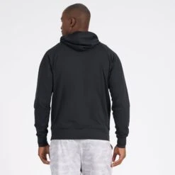 Ponto Performance Half Zip Hoodie | Black -Men's Apparel Shop V244BLK 3
