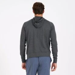 Ponto Performance Half Zip Hoodie | Charcoal Heather -Men's Apparel Shop V244HCC 3