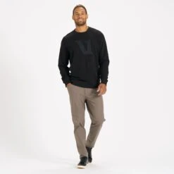 Encinitas Crew | Black -Men's Apparel Shop V249BLK 4 b9840078 873a 4d8b af99 11c8afd73ab4