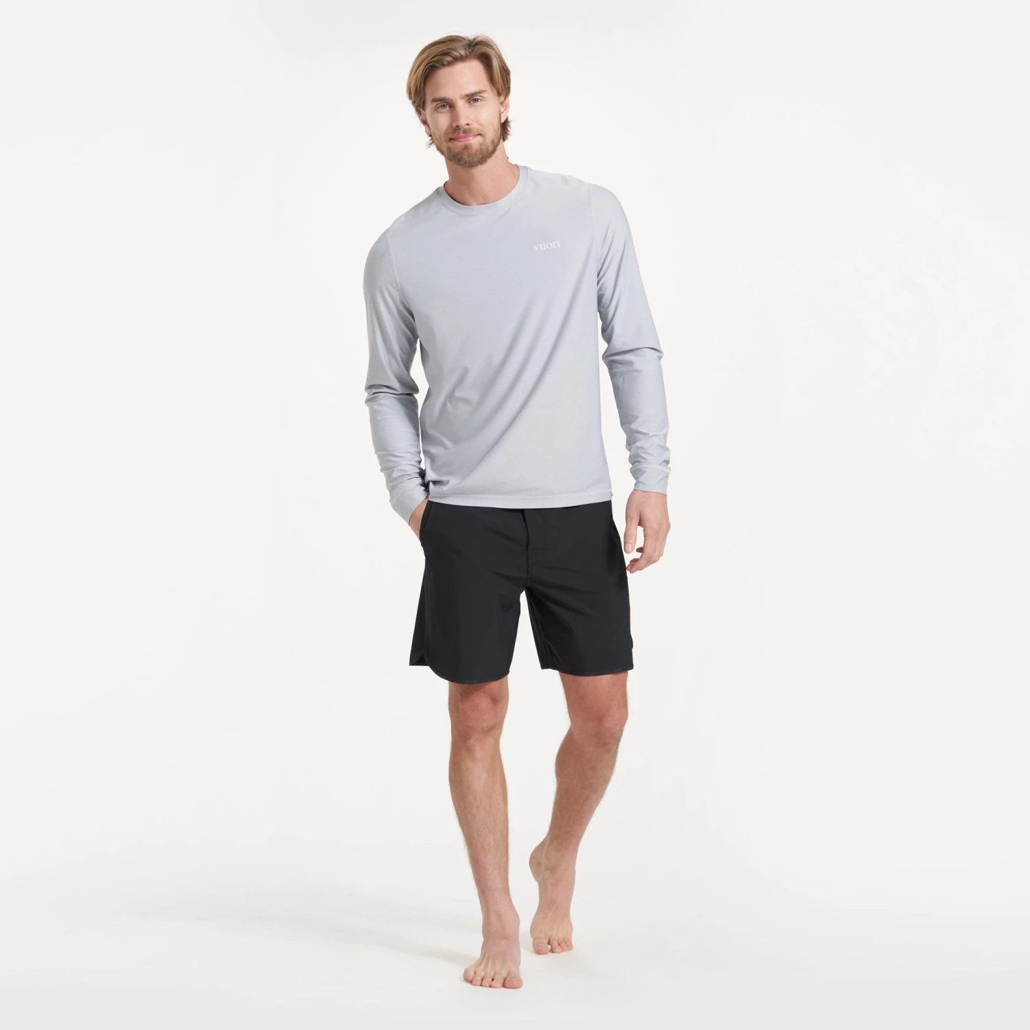 Long-Sleeve Uluwatu 2.0 Water Tee | Platinum Heather 7 Long-Sleeve Uluwatu 2.0 Water Tee | Platinum Heather - Image 5