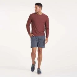 Long-Sleeve Strato Tech Tee | Cedar Heather -Men's Apparel Shop V382AZR 0410