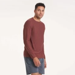 Long-Sleeve Strato Tech Tee | Cedar Heather -Men's Apparel Shop V382AZR 0456