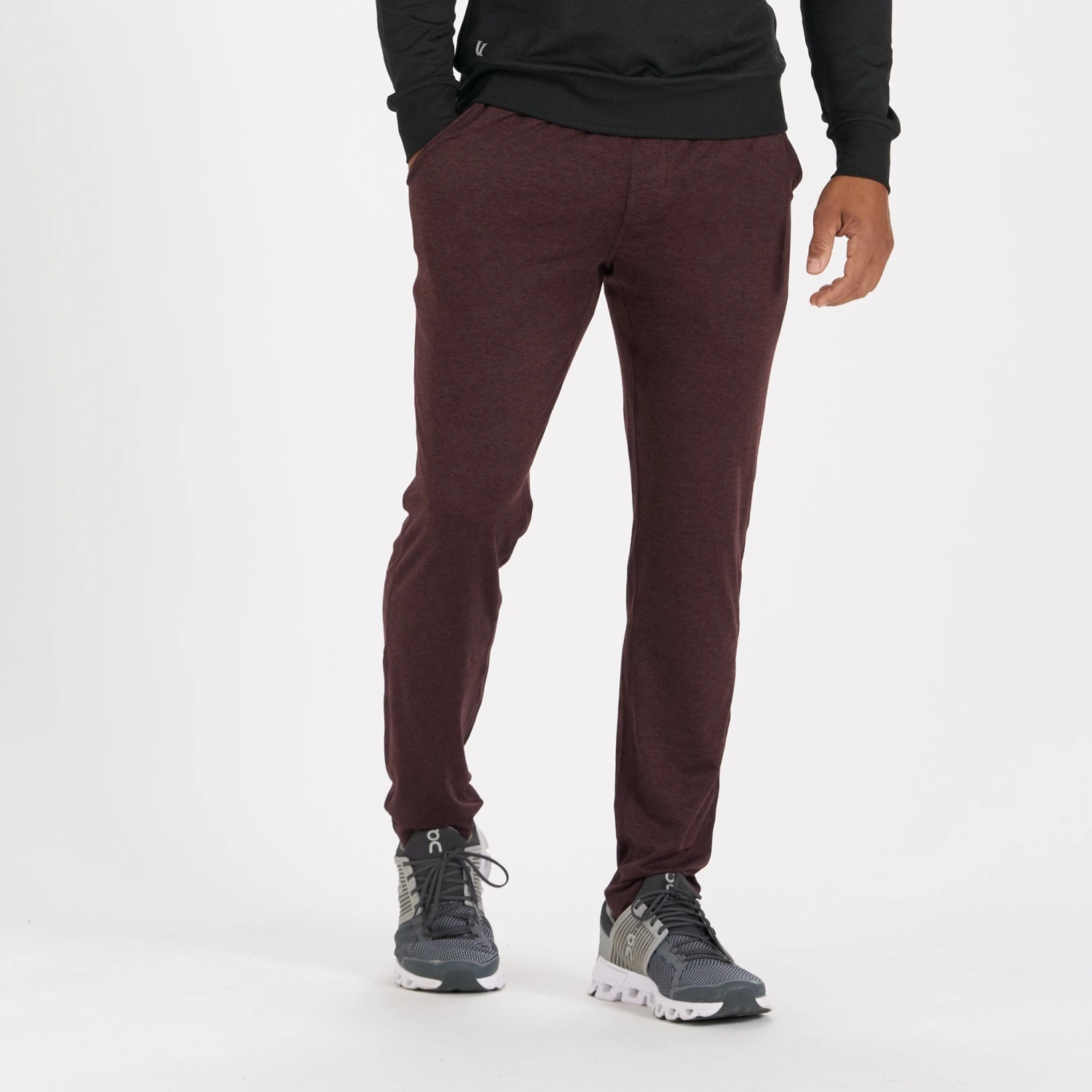 Ponto Performance Pant | Oxblood Heather 4 Ponto Performance Pant | Oxblood Heather - Image 2