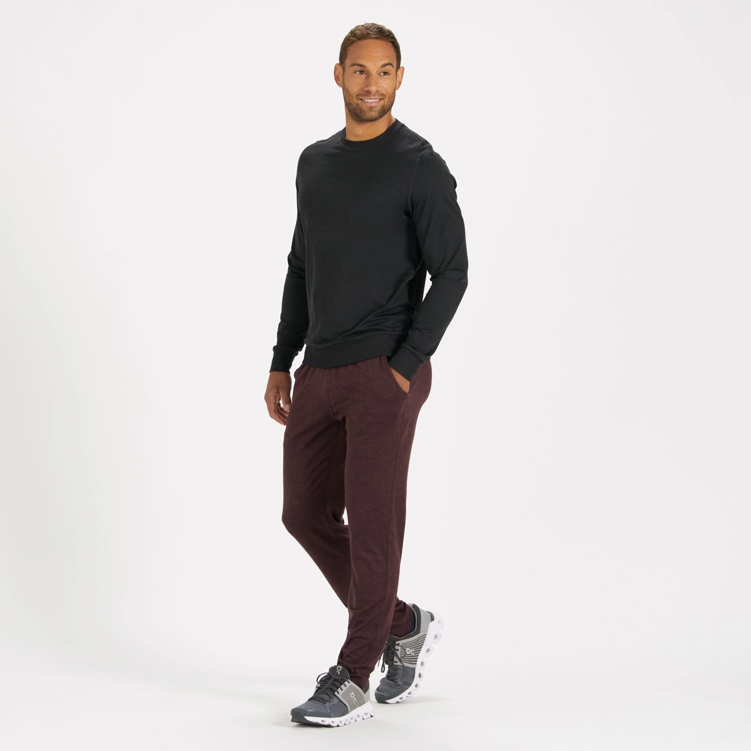 Ponto Performance Pant | Oxblood Heather 6 Ponto Performance Pant | Oxblood Heather - Image 4