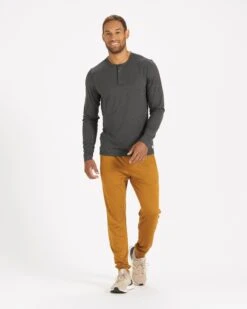 Ponto Performance Jogger | Dark Golden Heather -Men's Apparel Shop V438DGH 3 4f92f5a6 e070 46f2 aa17 95a94aeb15c2