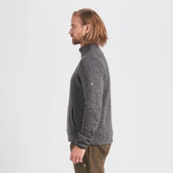 Durango Half Zip | Black Heather -Men's Apparel Shop V519HBK 2 update