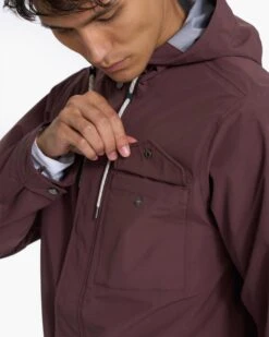 Palisades Rain Jacket | Chestnut -Men's Apparel Shop V525CHN 1