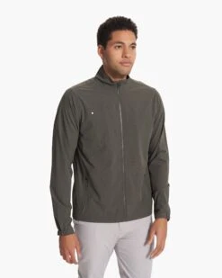 Venture Track Jacket | Balsam Linen Texture -Men's Apparel Shop V536BLN FA23 M ECOMM jackets FRONT TOPS 2