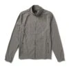 Venture Track Jacket | Grey Linen Texture -Men's Apparel Shop V536GRL
