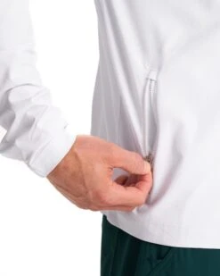 Venture Track Jacket | White -Men's Apparel Shop V536WHT FA23 M ECOMM jackets DETAIL 6