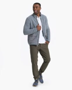 Idyllwild Sherpa Jacket | Heather Grey -Men's Apparel Shop V543HTG 01894