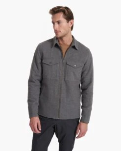 Ridgeline Wool Jacket | Charcoal Heather -Men's Apparel Shop V545HCC FA22 M ECOMM 0087