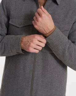 Ridgeline Wool Jacket | Charcoal Heather -Men's Apparel Shop V545HCC FA22 M ECOMM 0127 DETAIL