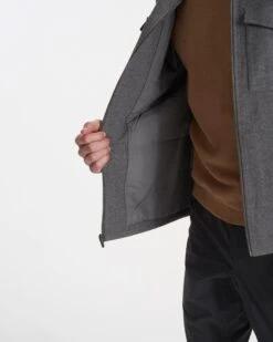 Ridgeline Wool Jacket | Charcoal Heather -Men's Apparel Shop V545HCC FA22 M ECOMM 0132 DETAIL